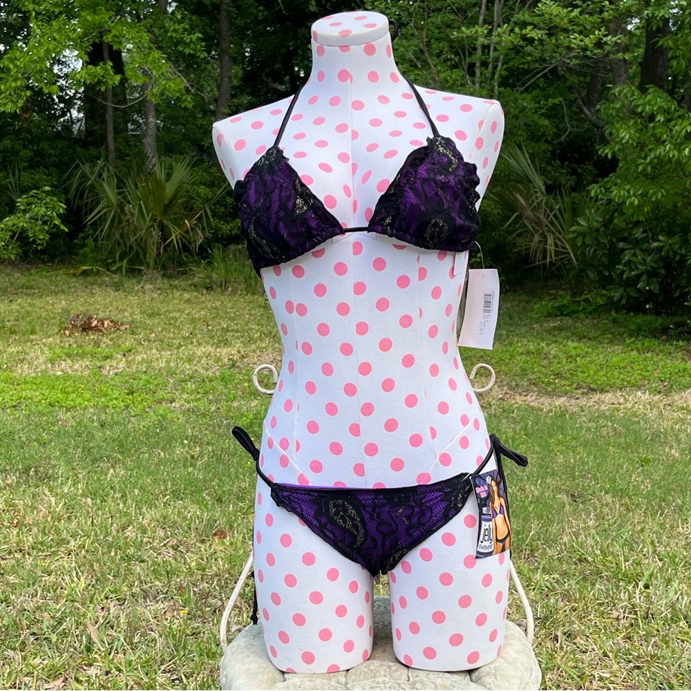 2/$40 NWT Sexy Purple Lace Bikini